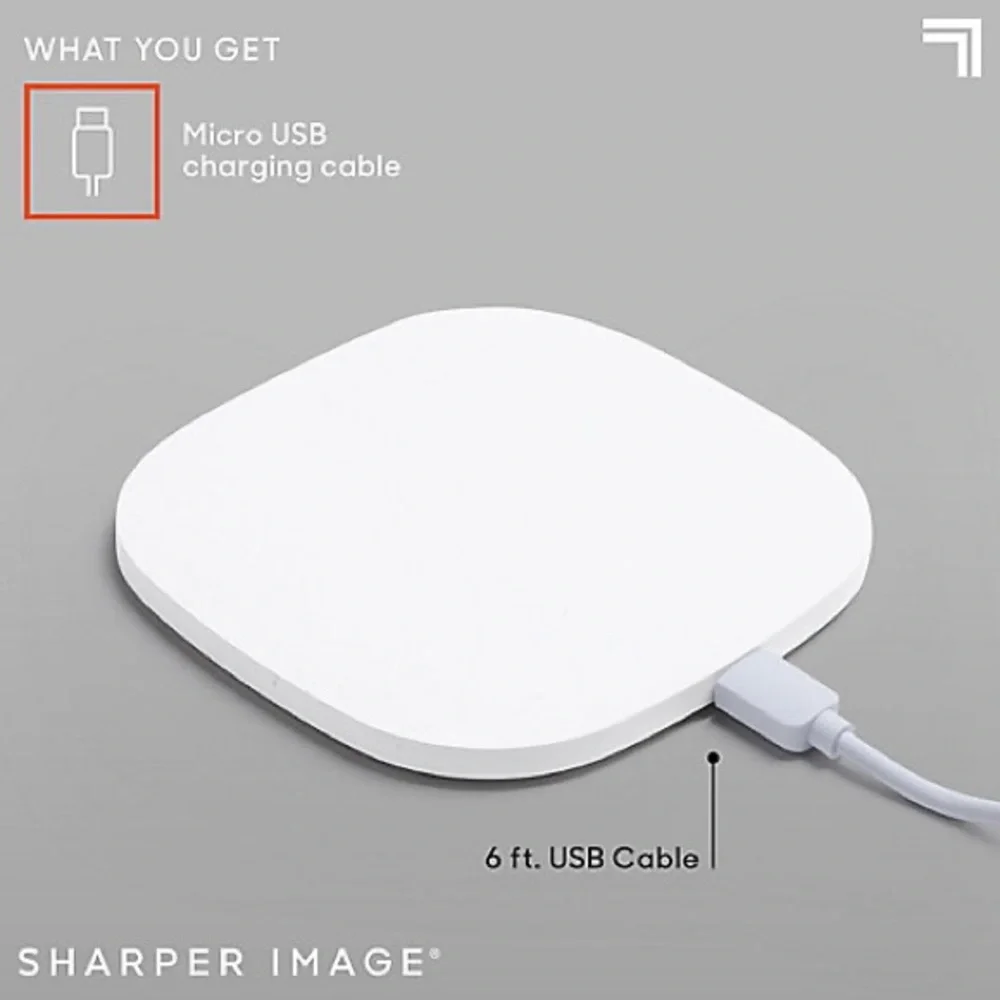 COPY - Sharper Image Wireless Charging Pad in gray NWOT